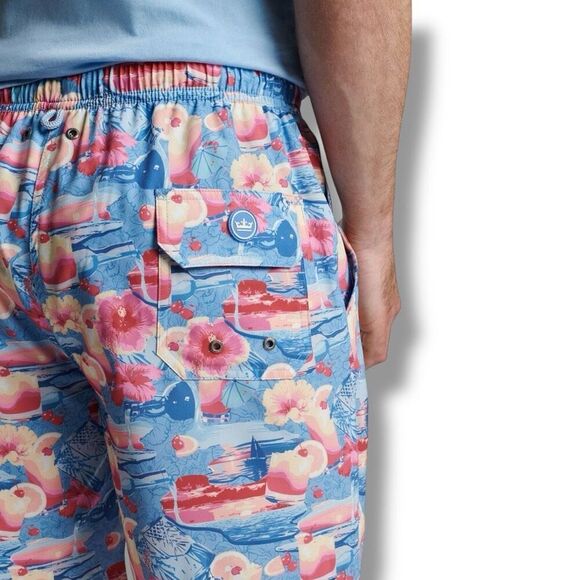 NWT Peter Millar Swim Trunks Mens Tequila Sunrise Size XXL 2X MSRP $100 - Picture 4 of 7
